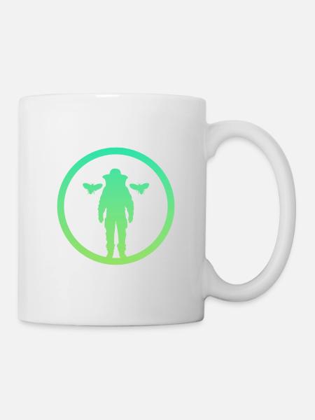 Bienen Wabe Biene - Tasse - Weiß