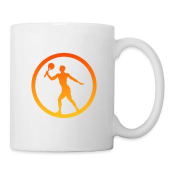 Tennis de plage Joueurs de beach tennis - Mug blanc - blanc - Droite