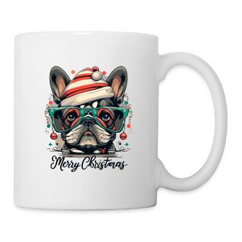 Magie festive du bouledogue - Mug blanc - blanc - Droite