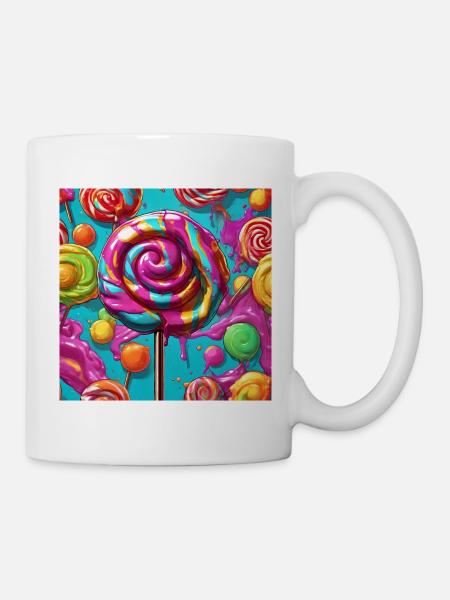 Popart melting lollipop lollipop - Mug - white