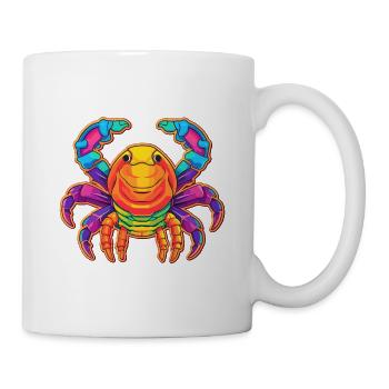 Craw Aquarelle colorée Dessin animé Kawaii Animal - Mug blanc - blanc - Droite