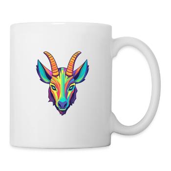 Oryx coloré aquarelle dessin animé Kawaii Animal - Mug blanc - blanc - Droite