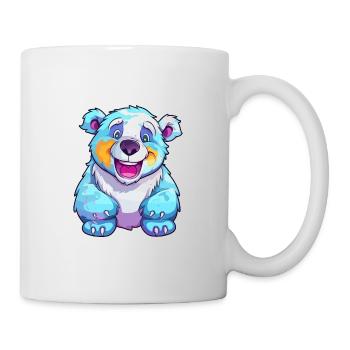 Ours Polaire Aquarelle Colorée Dessin Animé Kawaii Anim - Mug blanc - blanc - Droite