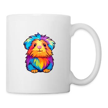 Cochon d’Inde Aquarelle Colorée Dessin Animé Kawaii Anim - Mug blanc - blanc - Droite