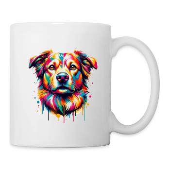 Mera Art Painted Dog one - Mug - white - Right