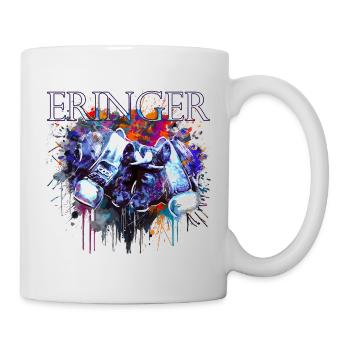 Fighting cow, Swiss Valais herens cow - Mug - white - Right
