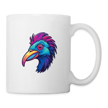 Kasuar Bunte Aquarell-Karikatur Kawaii Anima - Tasse - Weiß - Rechts