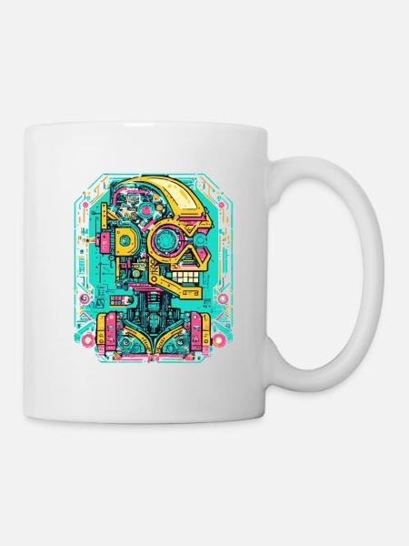 AI Robot Cyberpunk - Mug - white