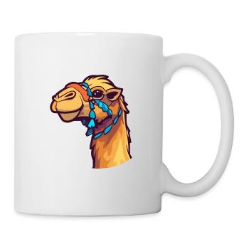 Camel Colorful Watercolor Cartoon Kawaii Animal - Mug - white - Right