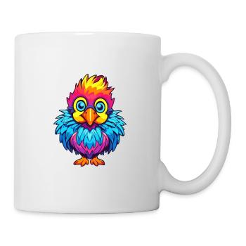 Chicken Colorful Watercolor Cartoon Kawaii Animal - Mug - white - Right