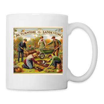 Autumn is garden time - Mug - white - Right