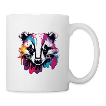 Badger / Rodent / Animal / Stripe / Wild - Mug - white - Right
