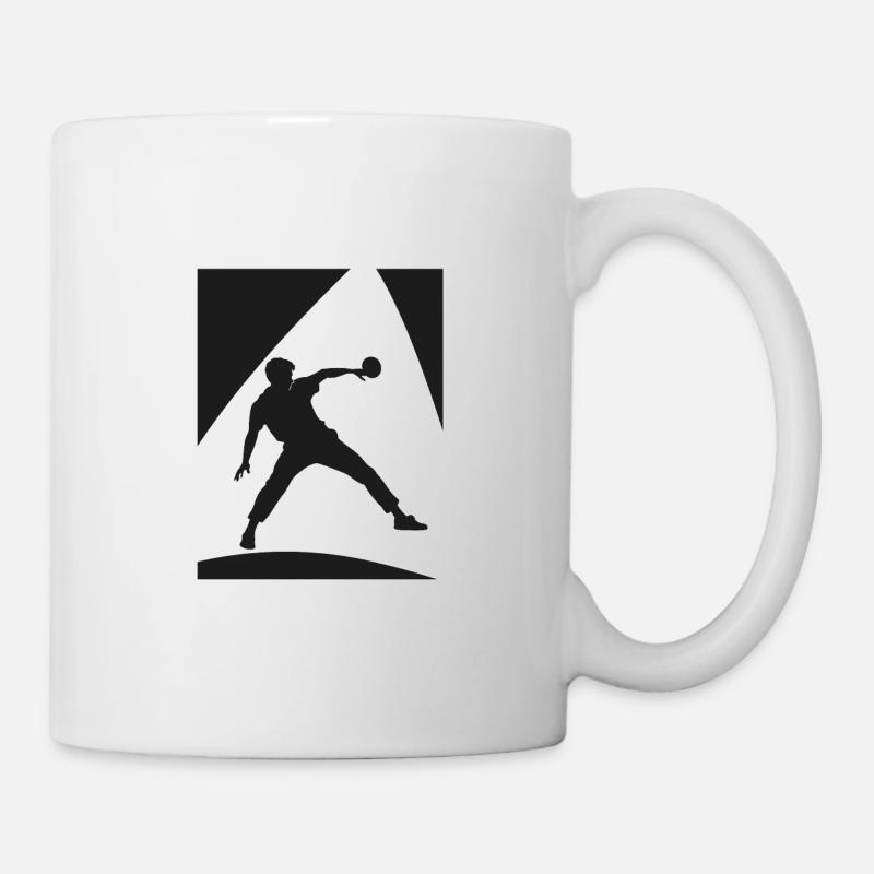 Tennis de table Tennis de table Raquette de tennis de table - Mug blanc - blanc