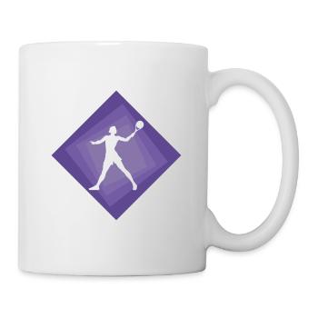 Tennis de plage Joueur de tennis de plage - Mug blanc - blanc - Droite