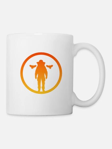 Bienen Wabe Bienen - Tasse - Weiß