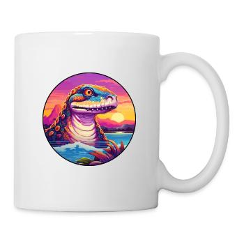 Anaconda Colorful Watercolor Cartoon Kawaii Animal - Mug - white - Right