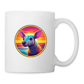 Aardvark Colorful Watercolor Cartoon Kawaii Animal - Mug - white - Right