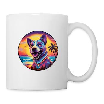 Bongo Buntes Aquarell Cartoon Kawaii Tier - Tasse - Weiß - Rechts