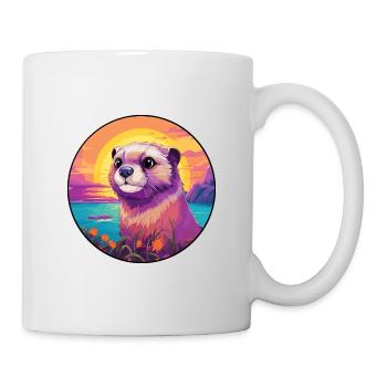 Gopher Colorful Watercolor Cartoon Kawaii Animal - Mug - white - Right
