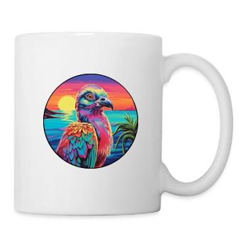 perdrix coloré aquarelle dessin animé Kawaii animal de compagnie - Mug blanc - blanc - Droite