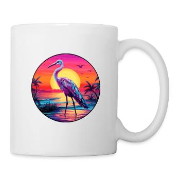 Ibis Colorful Watercolor Cartoon Kawaii Animal - Mug - white - Right