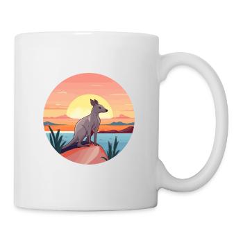 Aardvark Colorful Watercolor Cartoon Kawaii Animal - Mug - white - Right