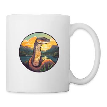 Anaconda Colorful Watercolor Cartoon Kawaii Animal - Mug - white - Right