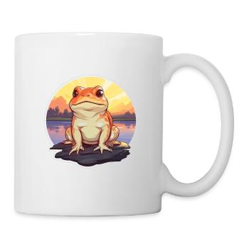Cochon d’Inde Aquarelle colorée Dessin animé Kawaii Pet - Mug blanc - blanc - Droite