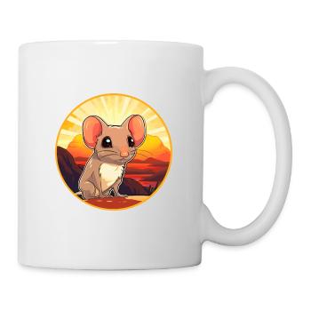 Elephant Shrew Colorful Watercolor Cartoon Kawaii - Mug - white - Right