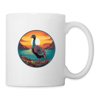 Turquie Animaux De Compagnie Aquarelle Colorée Dessin Animé Kawaii Pet - Mug blanc - blanc - Droite