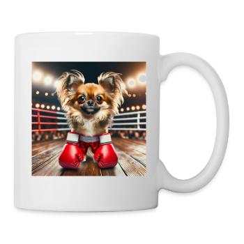 Boxe Chihuahua - Mug blanc - blanc - Droite