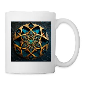 Heilige Geometrie - Tasse - Weiß - Rechts