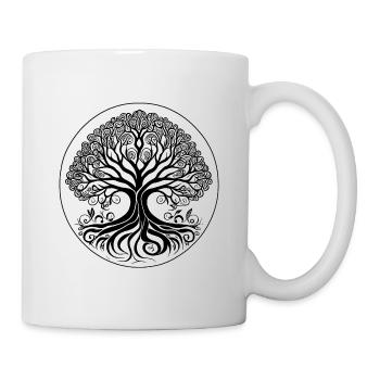 Baum des Lebens, Symbol der Spiritualität - Tasse - Weiß - Rechts