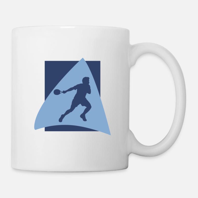 Schläger Squash Squash Squashspieler - Tasse - Weiß