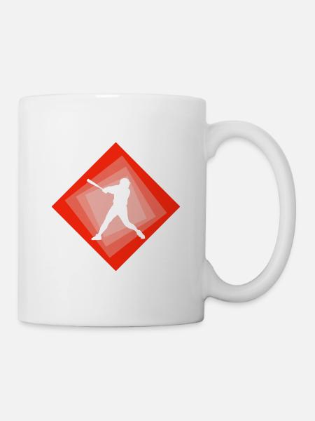 Softball Softballschläger Softball - Tasse - Weiß