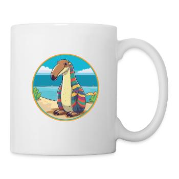 Anteater Watercolor Cartoon Kawaii Clipart Animal - Mug - white - Right