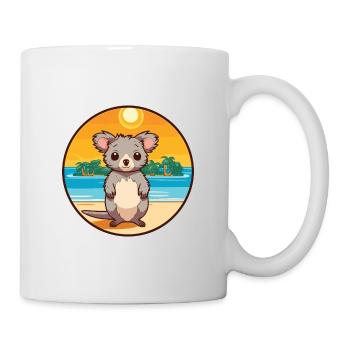 Aye Aye Aquarell Cartoon Kawaii Clipart Tier - Tasse - Weiß - Rechts