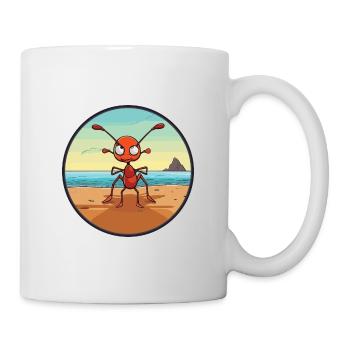 Fourmi aquarelle dessin animé Kawaii Clipart Animal - Mug blanc - blanc - Droite