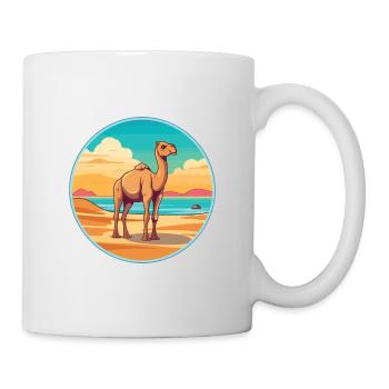 Camel Watercolor Cartoon Kawaii Clipart Animal - Mug - white - Right