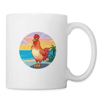Chicken Watercolor Cartoon Kawaii Clipart Animal - Mug - white - Right