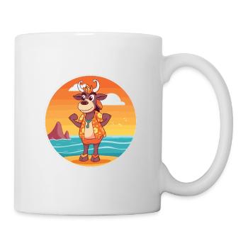 Bongo Aquarell Cartoon Kawaii Clipart Tier - Tasse - Weiß - Rechts