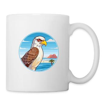 Falcon Watercolor Cartoon Kawaii Clipart Animal - Mug - white - Right
