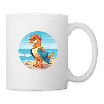 Griffin aquarelle dessin animé Kawaii Clipart Animal - Mug blanc - blanc - Droite