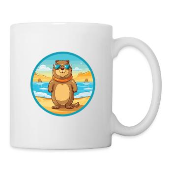 Gopher Watercolor Cartoon Kawaii Clipart Animal - Mug - white - Right