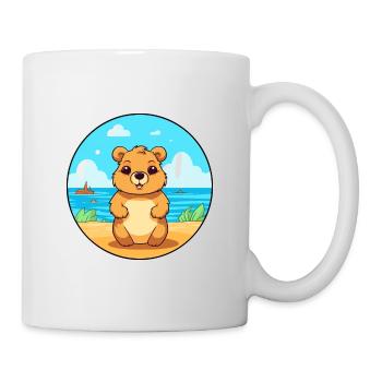 Quokka Watercolor Cartoon Kawaii Clipart Animal - Mug - white - Right