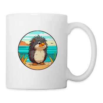 porc-épic aquarelle dessin animé Kawaii Clipart Animal - Mug blanc - blanc - Droite