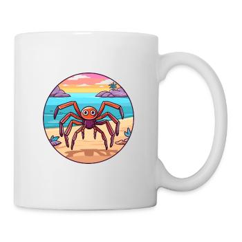 araignée aquarelle dessin animé Kawaii Clipart Animal - Mug blanc - blanc - Droite