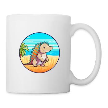 Armadillo Watercolor Cartoon Kawaii Clipart Animal - Mug - white - Right