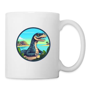 Anaconda Watercolor Cartoon Kawaii Clipart Animal - Mug - white - Right