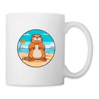 Gopher Aquarell Cartoon Kawaii Clipart Tier - Tasse - Weiß - Rechts